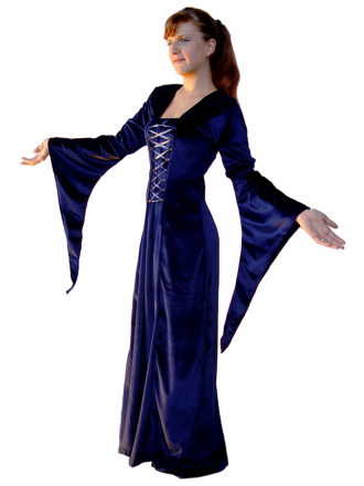 Mittelalter Kleid Circe Blau